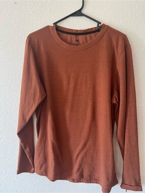 Ozark Trail Mens Rust-Toned Crewneck Long Sleeve XL